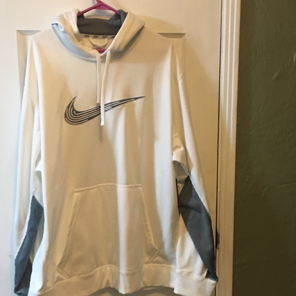 New White Nike Hoodie - Therma Fit - XXL
